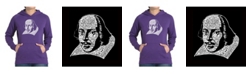 LA Pop Art Women's Word Art Hooded Sweatshirt -The Titles Of All Of William Shakespeare's Comedies & Tragedies